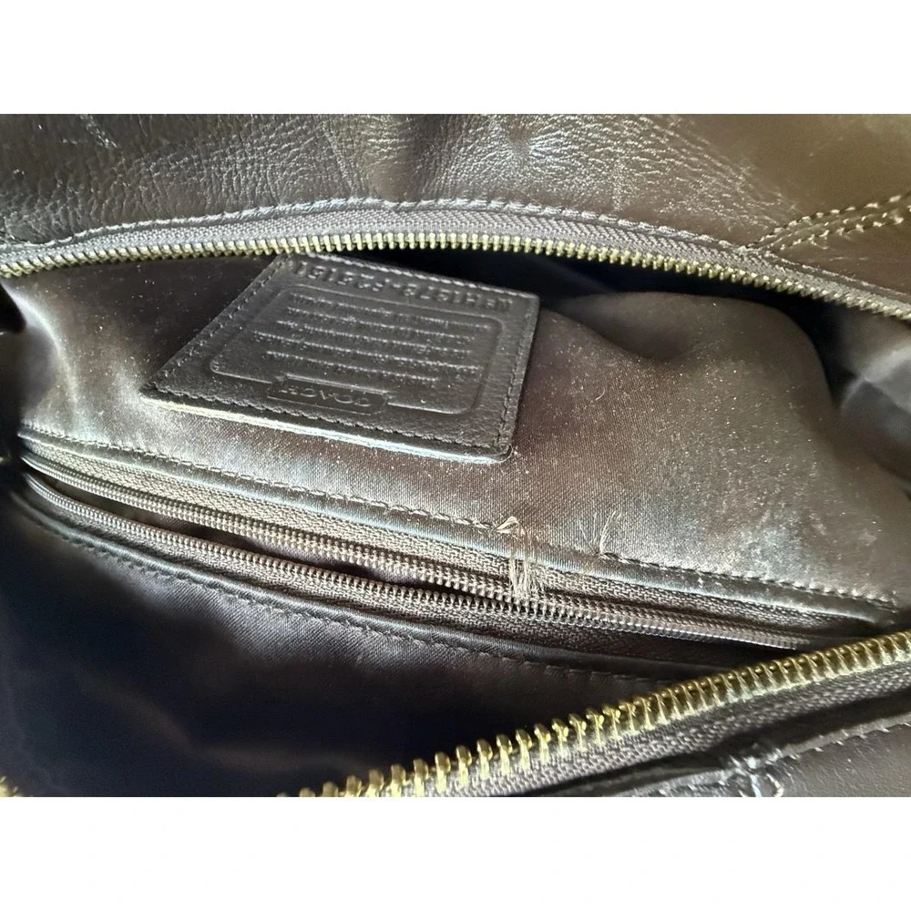 Coach Campbell Mahogany Brown Leather Satchel